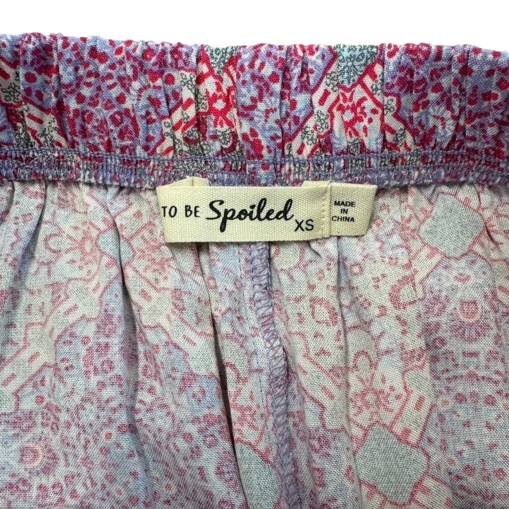 Live To Be Spoiled 2-Piece Boho Crop Top & Wide Leg Pants Set | Size XS | NWT - Picture 5 of 7